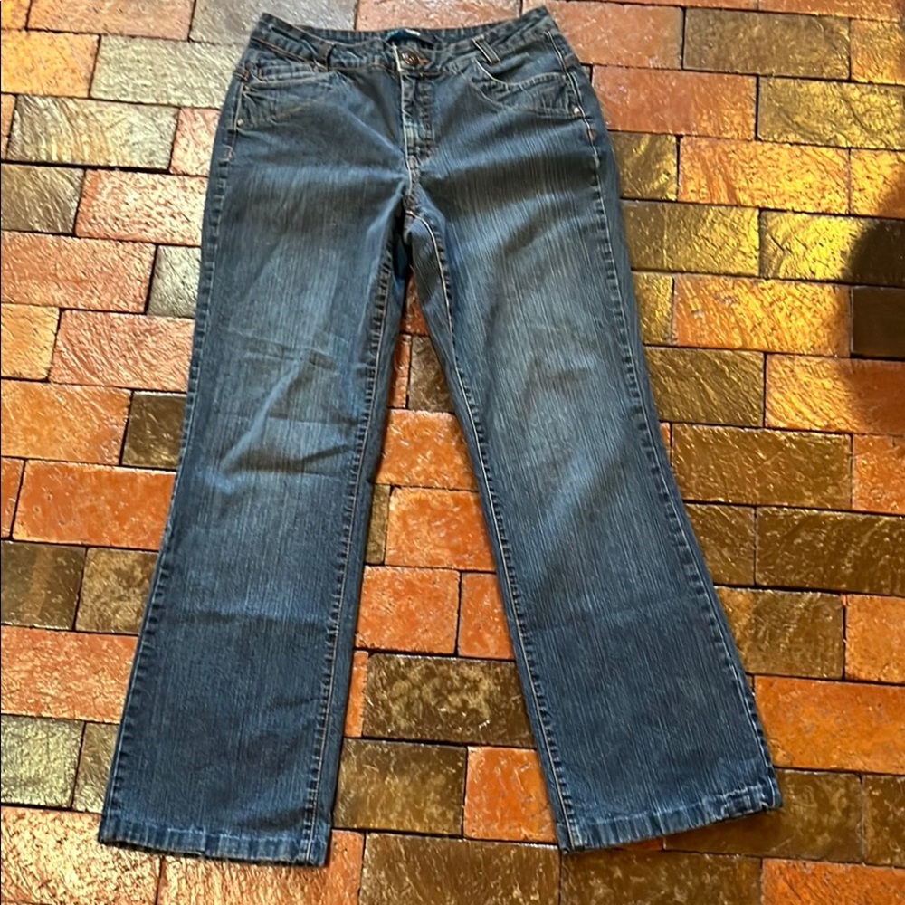 French Cuff jeans size 8 with 28” inseam. 2269.